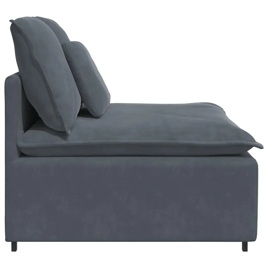 100cm Grey Modular Sofa Centre Module