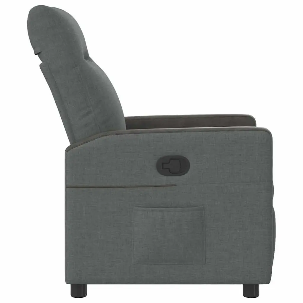 Grey Fabric Manual Recliner Chair