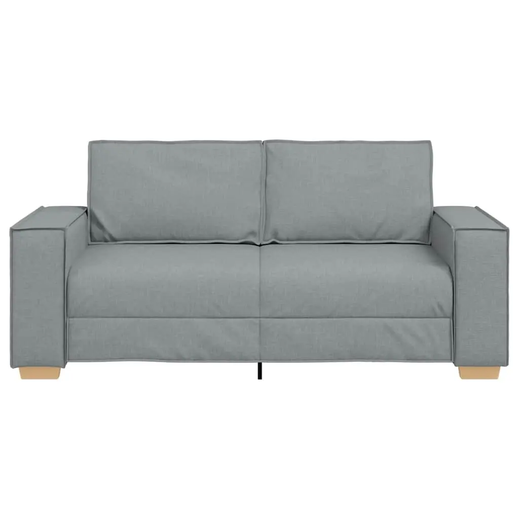 2-Seater Sofa Grey Fabric Lounge Couch Living Room Furniture Relaxing Seat