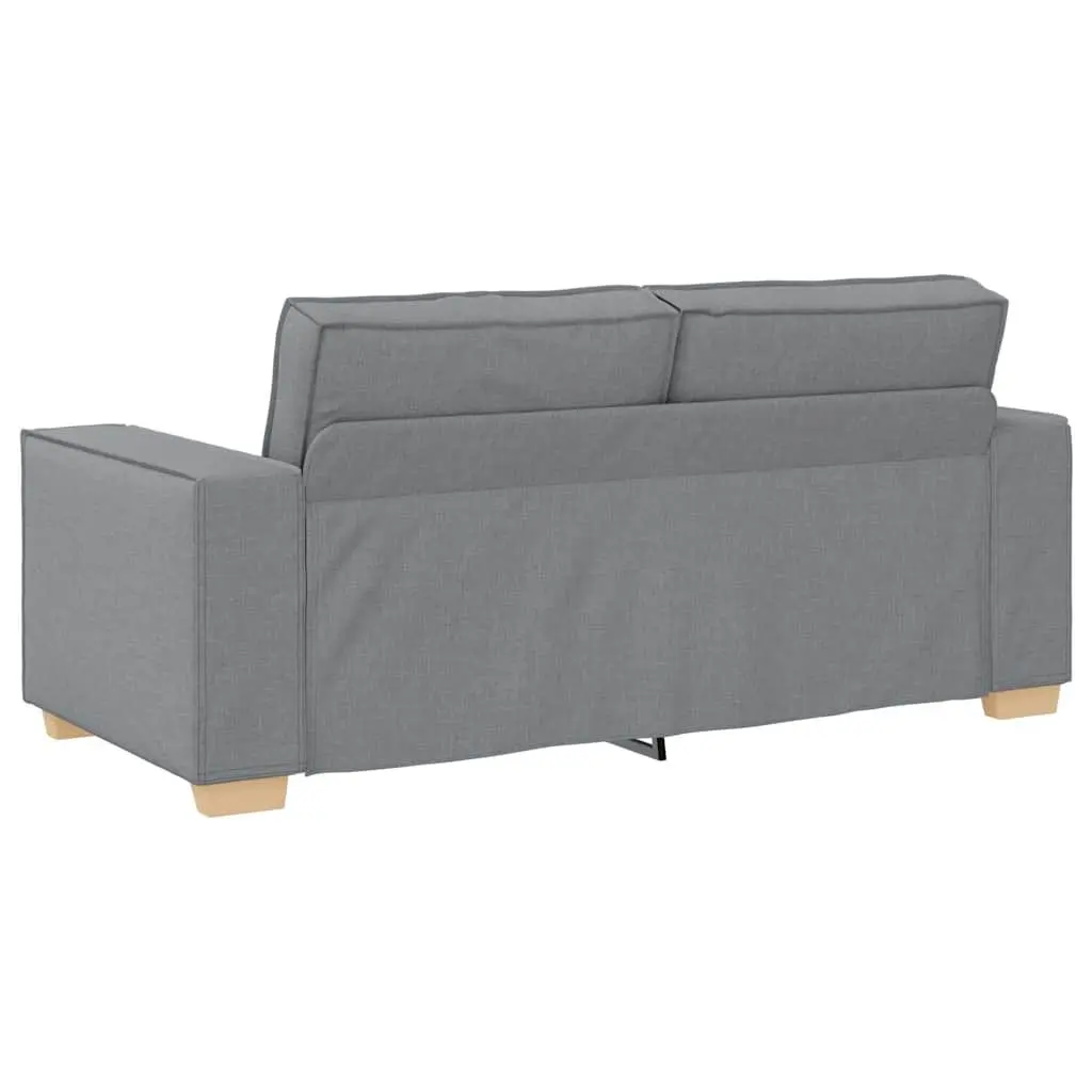 2-Seater Sofa Grey Fabric Lounge Couch Living Room Furniture Relaxing Seat
