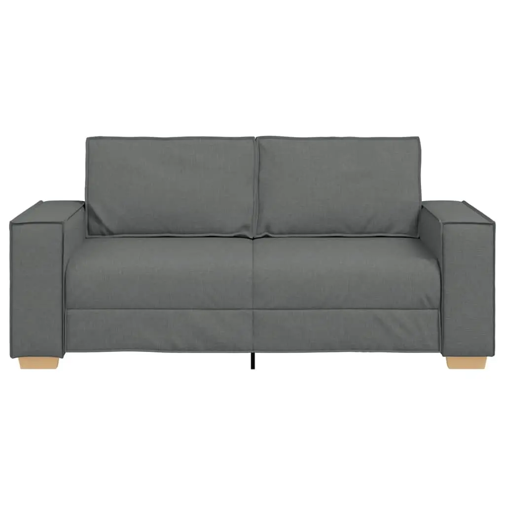 2-Seater Sofa Grey Fabric Lounge Couch Living Room Furniture 180x78x84 cm