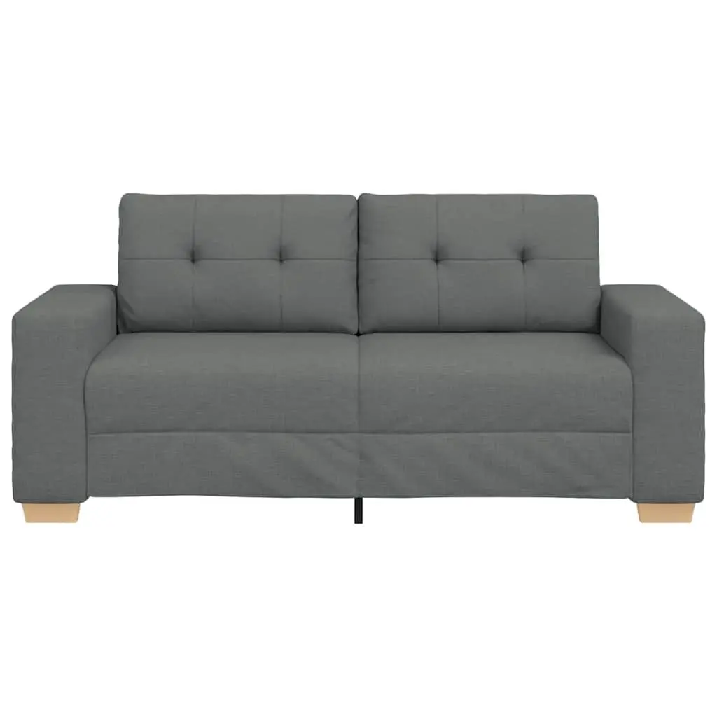 Loveseat Sofa Grey Fabric Living Room 180x77x82cm