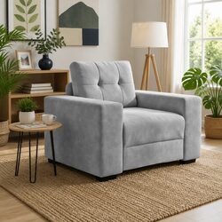 Specifications of Grey Velvet Sofa Chair for Comfort