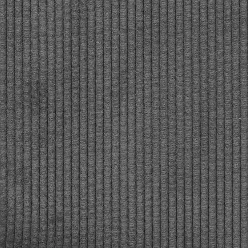 Grey Loveseat Sofa Corduroy 180x77x82cm