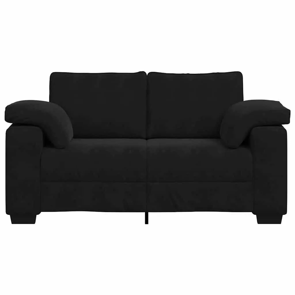 Two-Seater Loveseat Sofa in Black