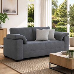 Specifications of 180cm Grey Velvet Loveseat Sofa