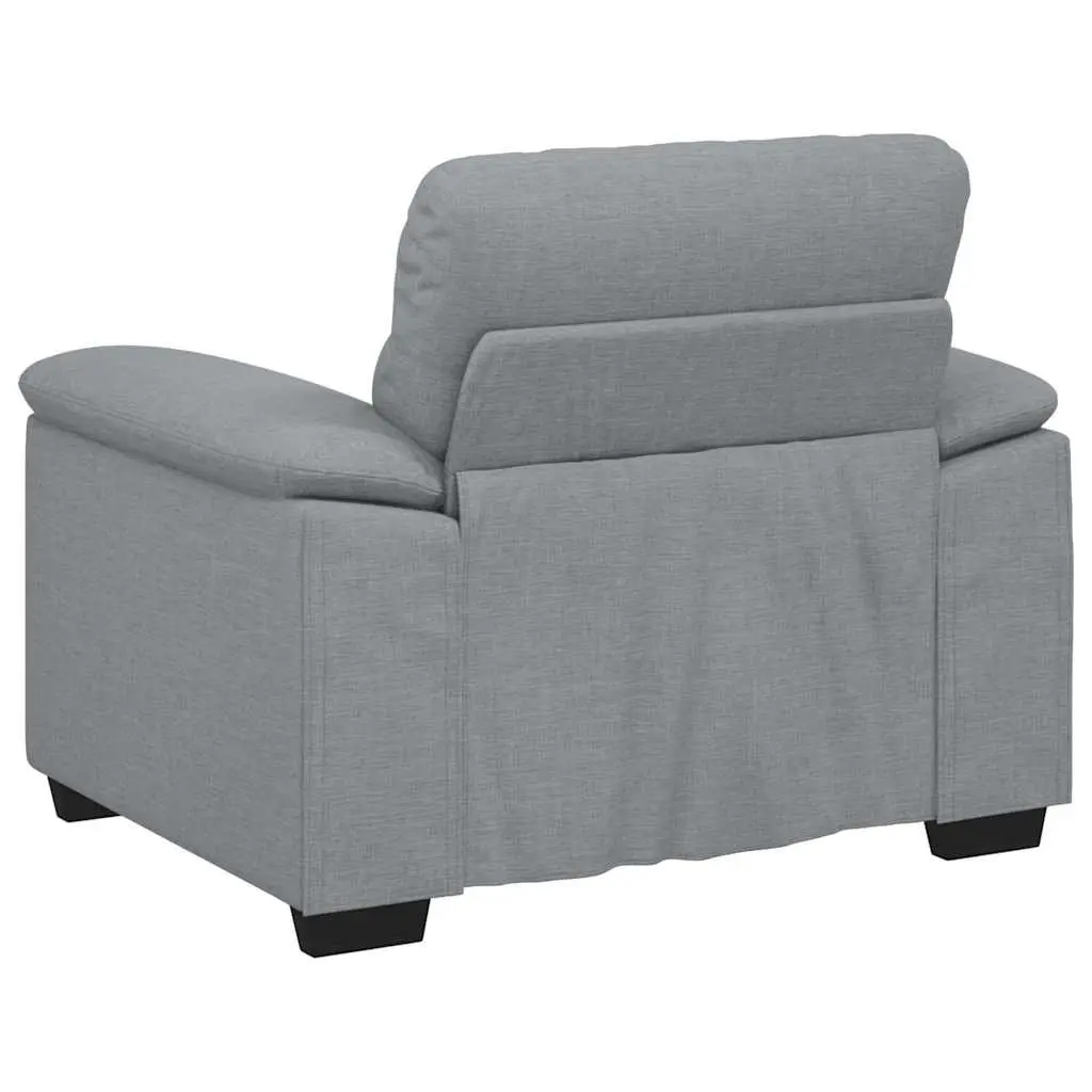 Grey Fabric Sofa Chair Lounge Armchair Living Room Bedroom 100x81x84cm