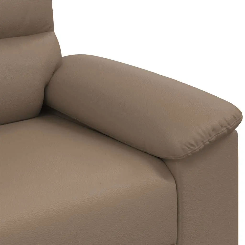 Sofa Chair Living Room Brown Faux Leather 100 x 81 x 84 cm