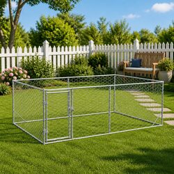 Specifications of Outdoor Dog Kennel 3x2x1m Galvanised Steel