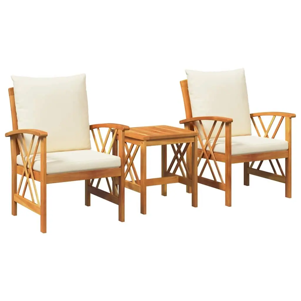 Garden Sofa Set 3 Piece Outdoor Furniture Patio Lounge Seating with Cushions