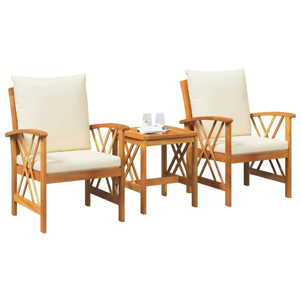 Garden Sofa Set 3 Piece Outdoor Furniture Patio Lounge Seating with Cushions