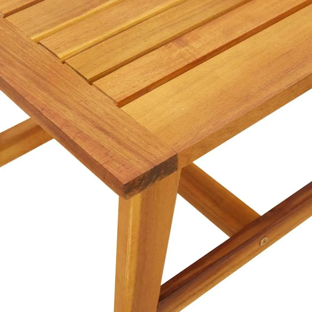 Solid Acacia Wood Outdoor Side Table 45x45x40cm