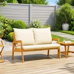 Garden Bench Dimensions: 115 x 65 x 71 cm, Solid Acacia Wood