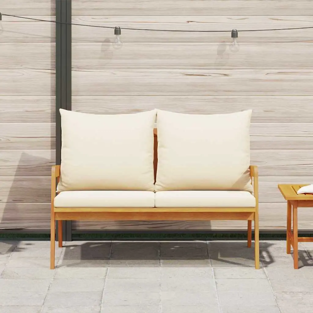 Garden Bench Outdoor Seating Solid Acacia Wood 115 x 65 x 71 cm