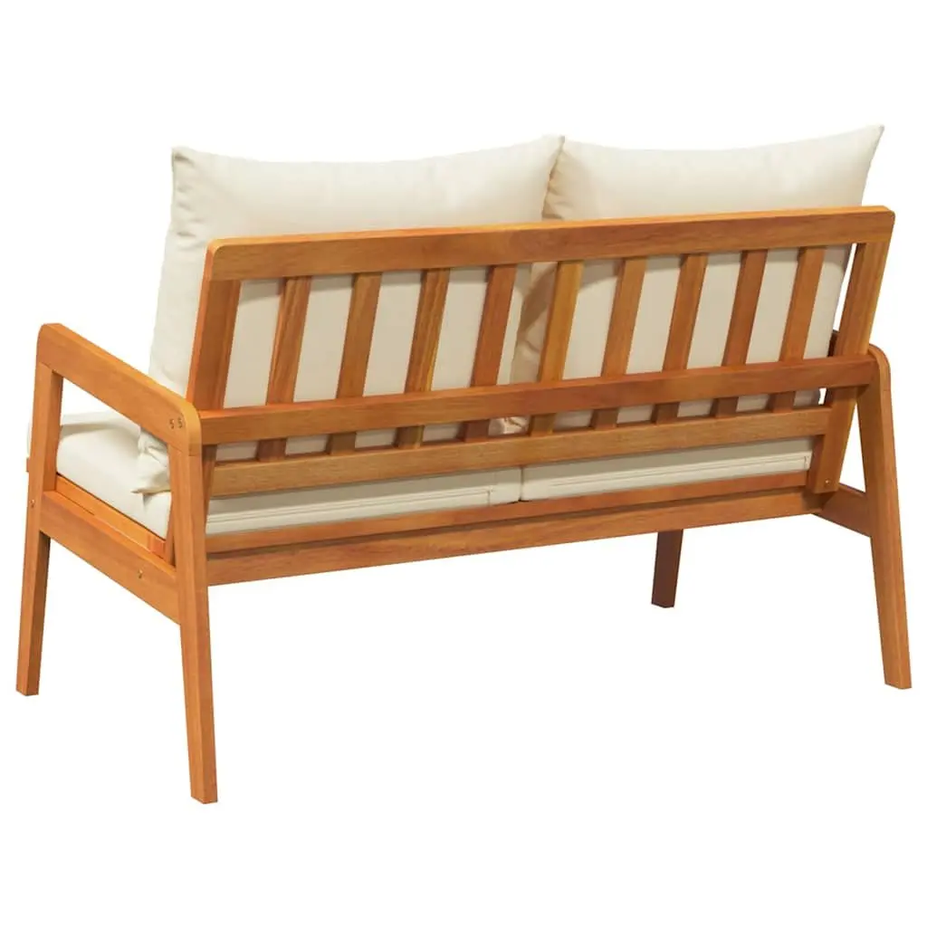 Garden Bench Outdoor Seating Solid Acacia Wood 115 x 65 x 71 cm