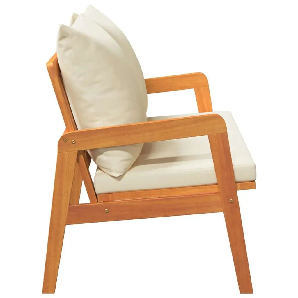 Garden Bench Outdoor Seating Solid Acacia Wood 115 x 65 x 71 cm