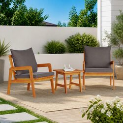 Outdoor Bistro Set Specifications: 3 Piece Acacia Wood