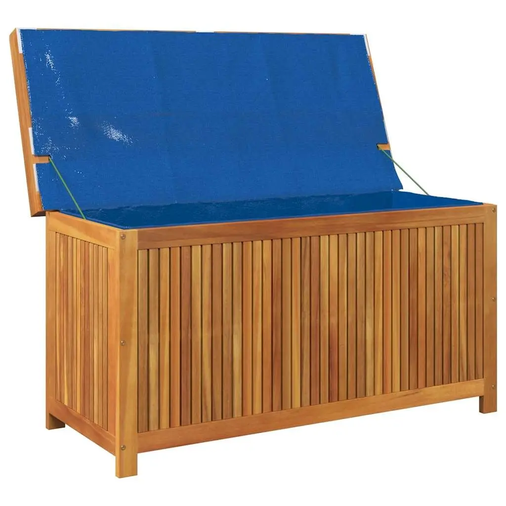 Outdoor Storage Box 113x50x60.5cm Solid Wood Acacia Garden Cushion Organiser