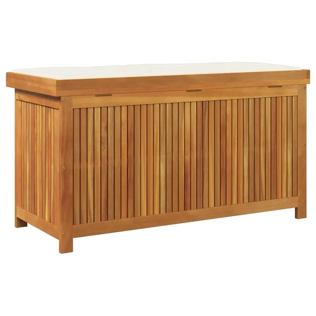 Outdoor Storage Box 113x50x60.5cm Solid Wood Acacia Garden Cushion Organiser