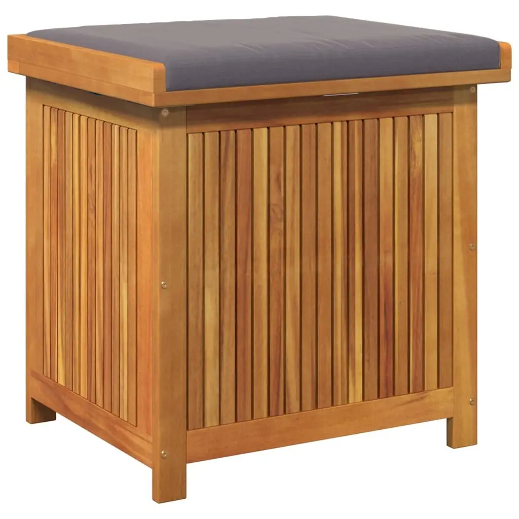 Outdoor Cushion Storage Box Garden 60x50x61cm Solid Wood Acacia Brown