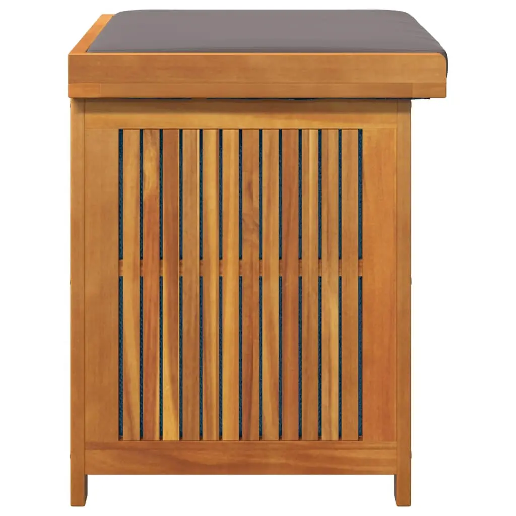 Outdoor Cushion Storage Box Garden 60x50x61cm Solid Wood Acacia Brown