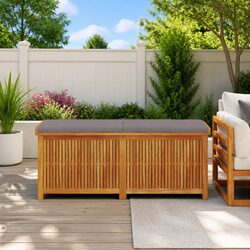 Outdoor Cushion Box 150x50x60.5cm with Water-Resistant Bag