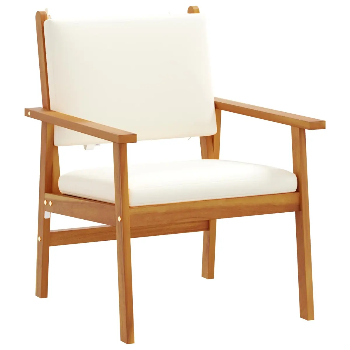 Garden Sofa Set Outdoor Use 3 Piece Cream White
