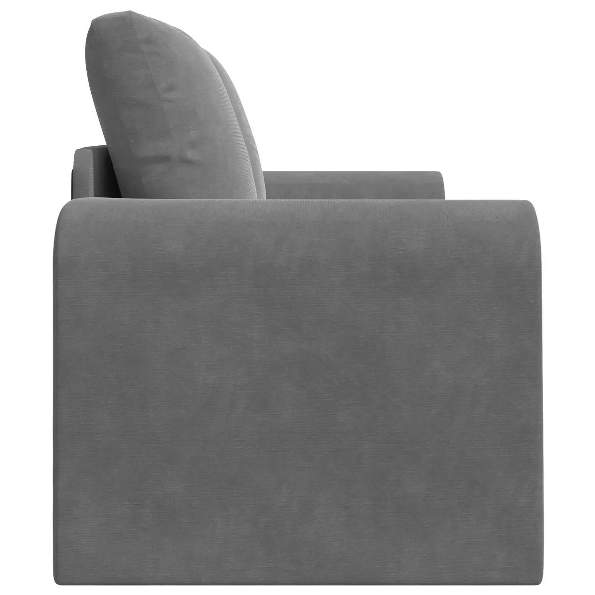 Sofa Bed Grey Velvet Living Room 148x71x83cm Convertible Couch