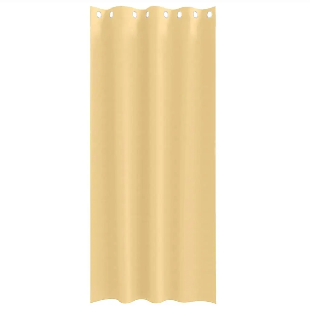 Blackout Curtains for Living Room Bedroom 245 x 140 cm Beige 2 pcs