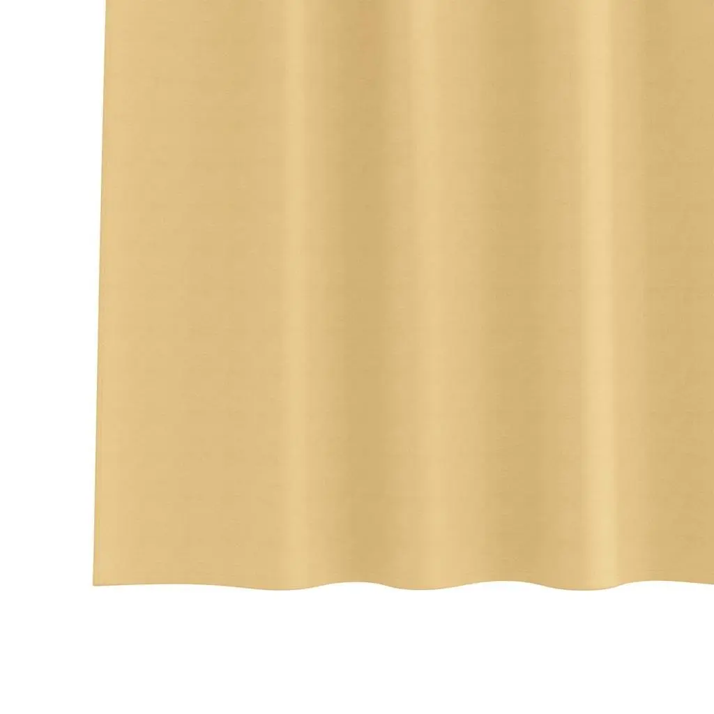 Blackout Curtains for Living Room Bedroom Office 245 x 140 cm Beige 2 Pieces