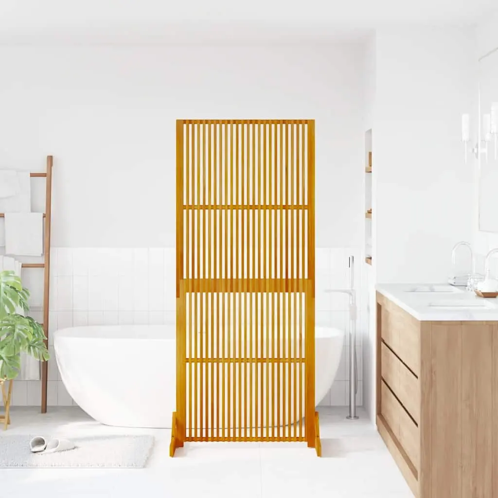Wooden Room Divider Privacy Screen Indoor Outdoor 180.5cm Slatted Freestanding