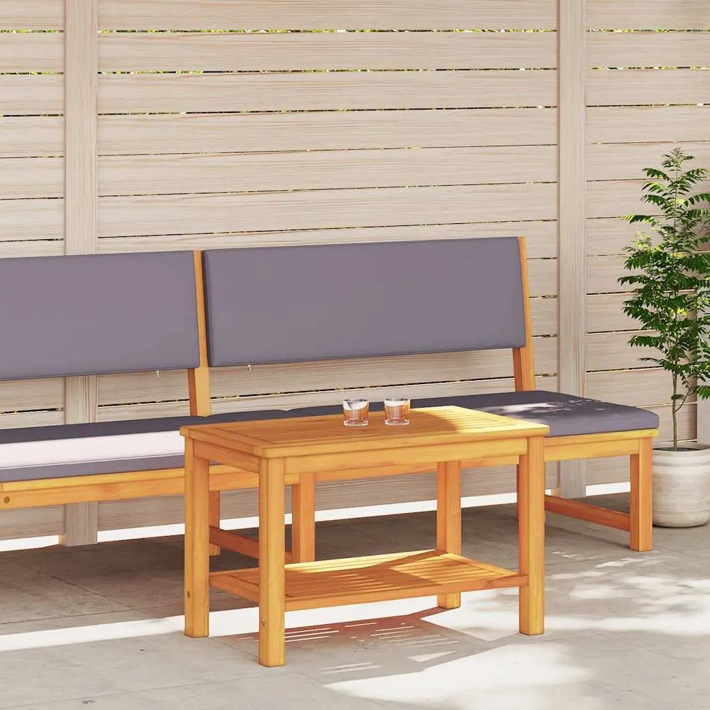 Solid Acacia Wood Side Table