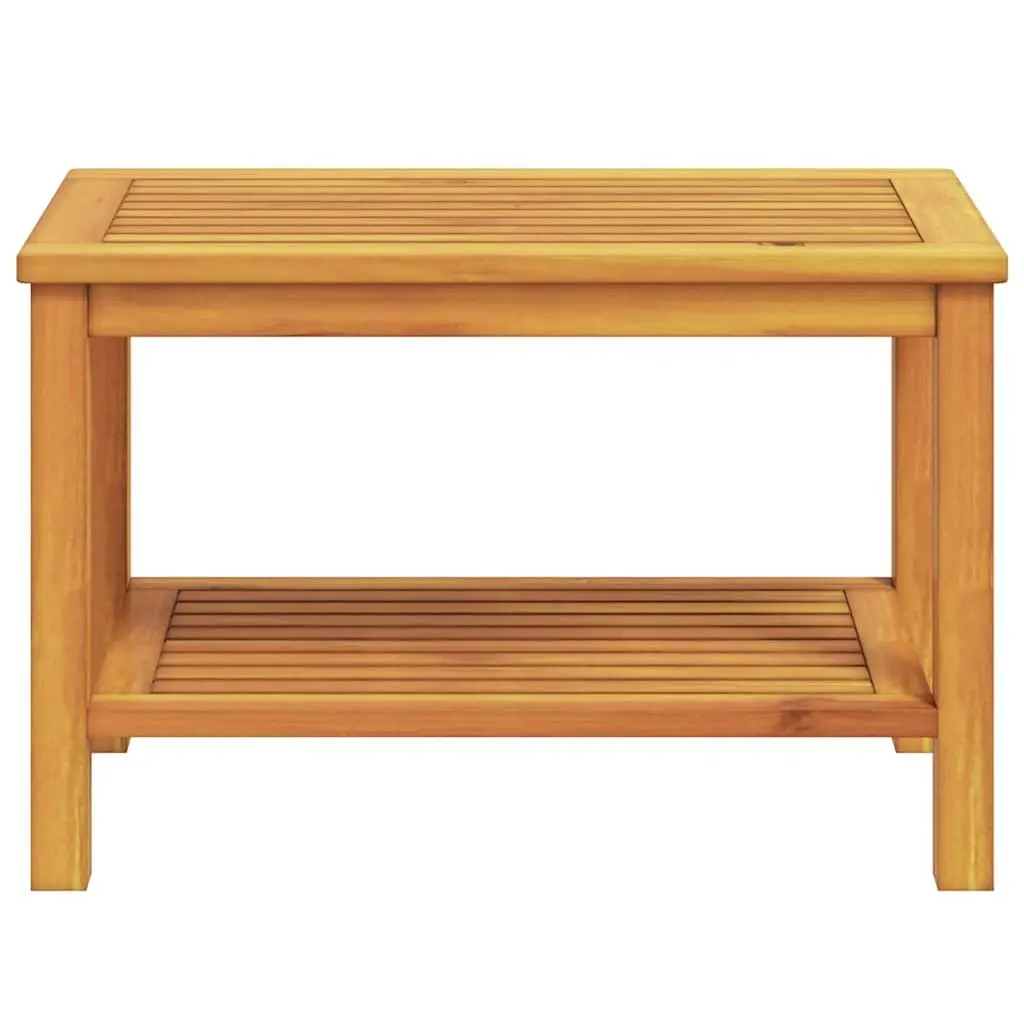 Solid Acacia Wood Side Table