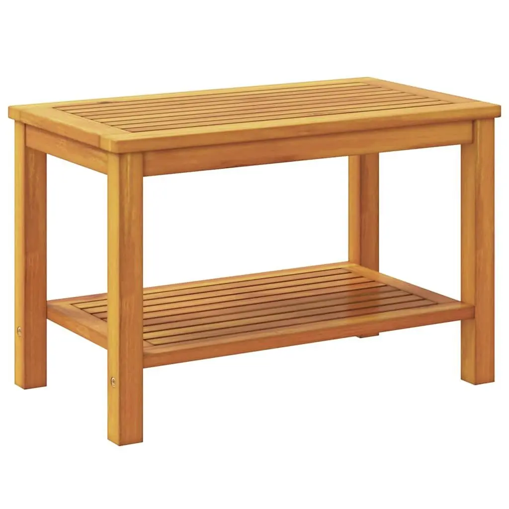 Solid Acacia Wood Side Table