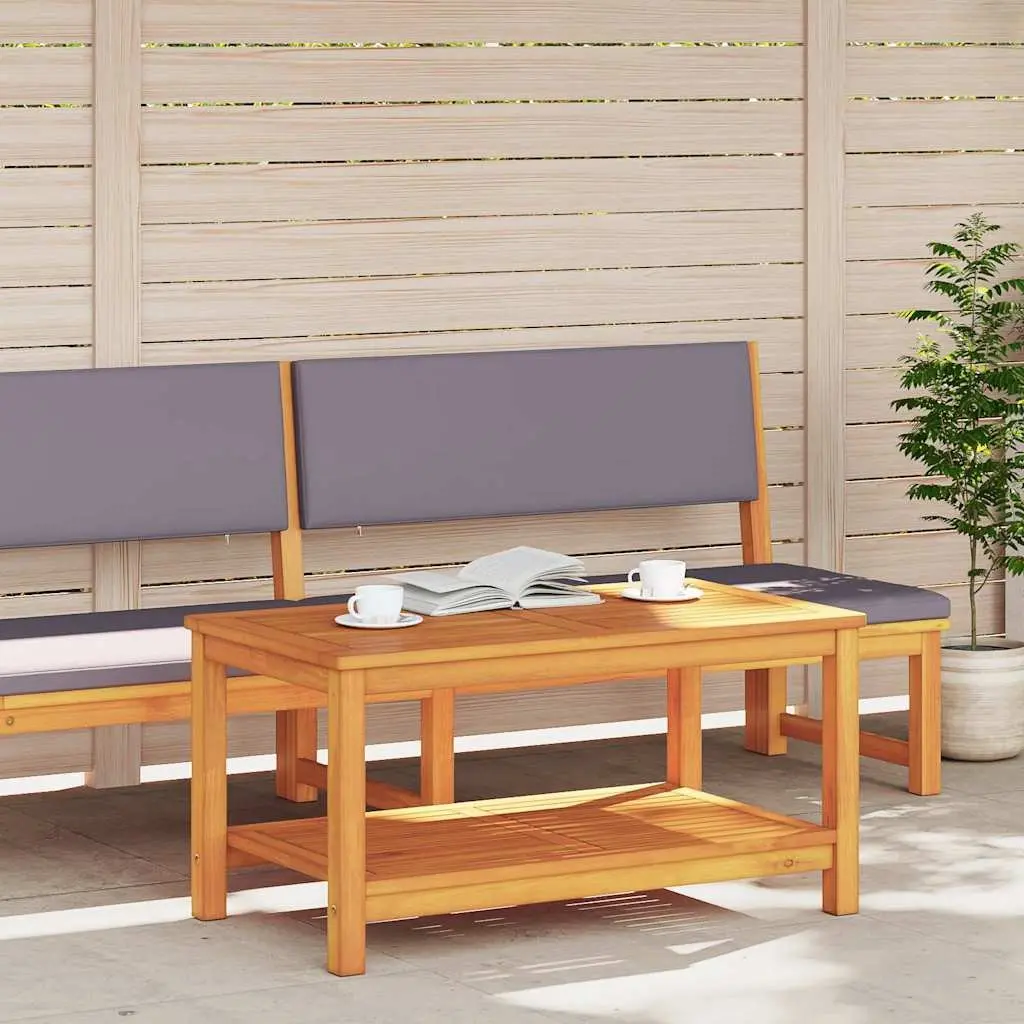 Solid Acacia Wood Side Table 90x50x45cm