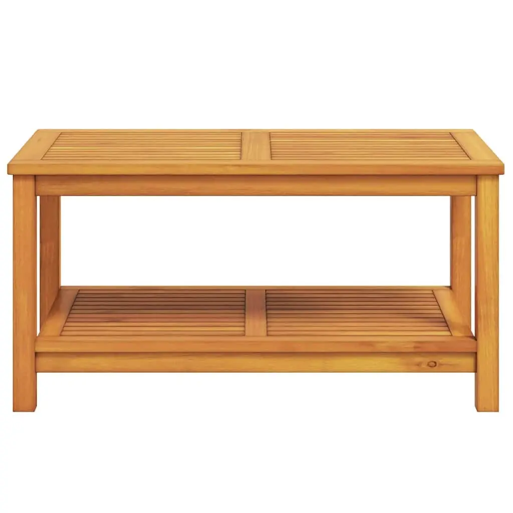 Solid Acacia Wood Side Table 90x50x45cm