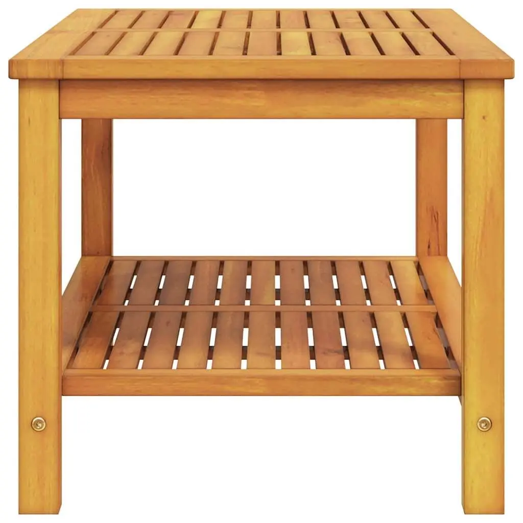 Solid Acacia Wood Side Table 90x50x45cm