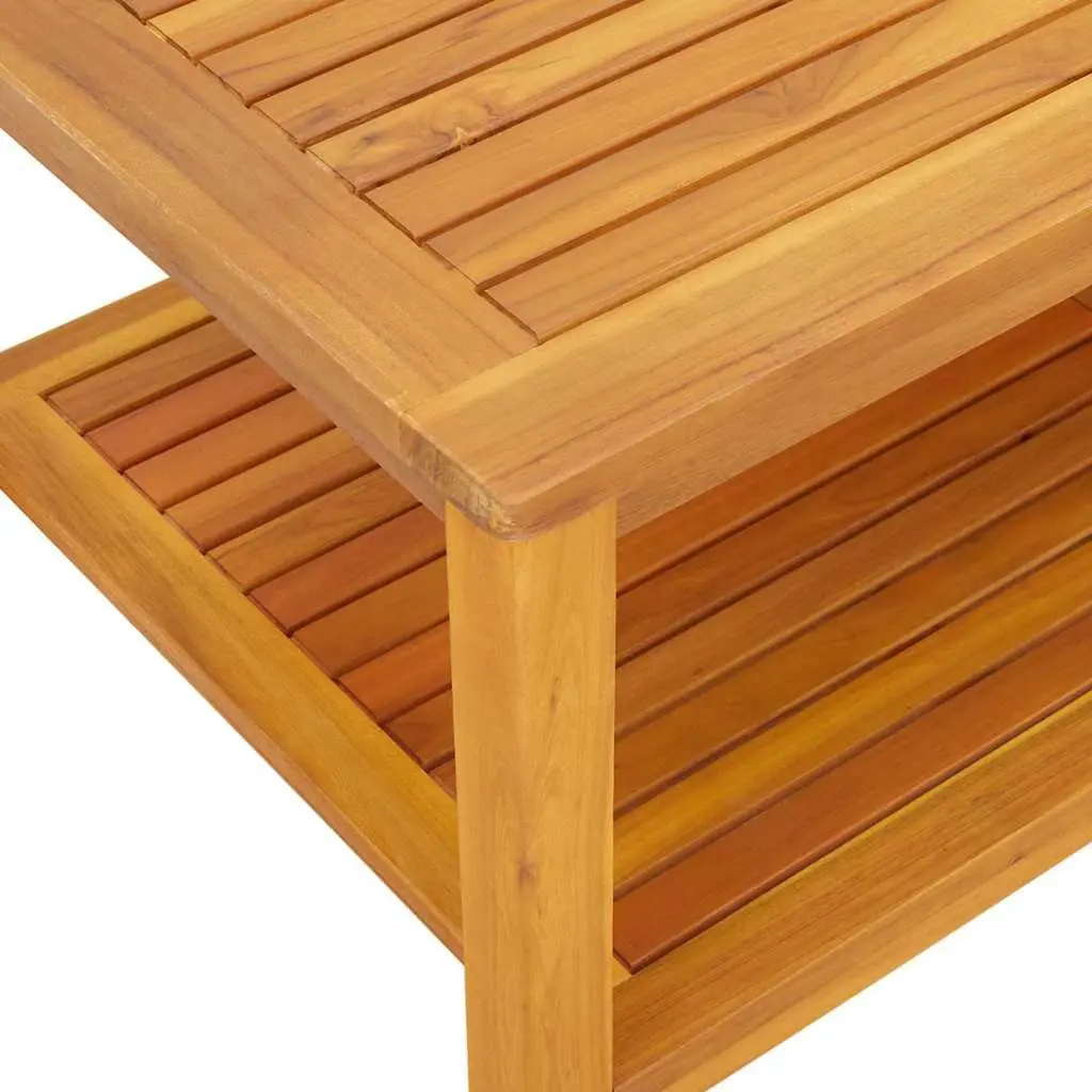Side Table Acacia Wood Outdoor Indoor Accent Furniture 110cm