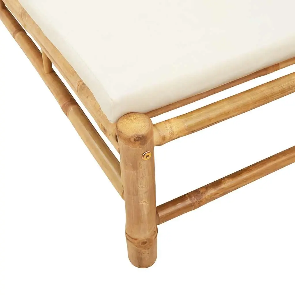 Sun Lounger Outdoor Patio Garden Chair Adjustable Backrest Cushions Brown 55 x 199 x 30 cm