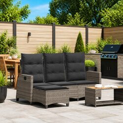Specifications for L-shaped Grey Reclining Garden Sofa
