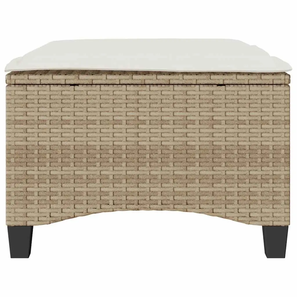 Garden Stools for Outdoor Use 55x55x36 cm Beige 2 Piece