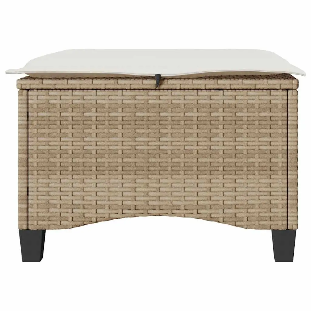 Garden Stools for Outdoor Use 55x55x36 cm Beige 2 Piece