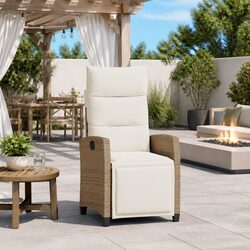 Reclining Garden Chair Dimensions: Adjustable Comfort, Beige