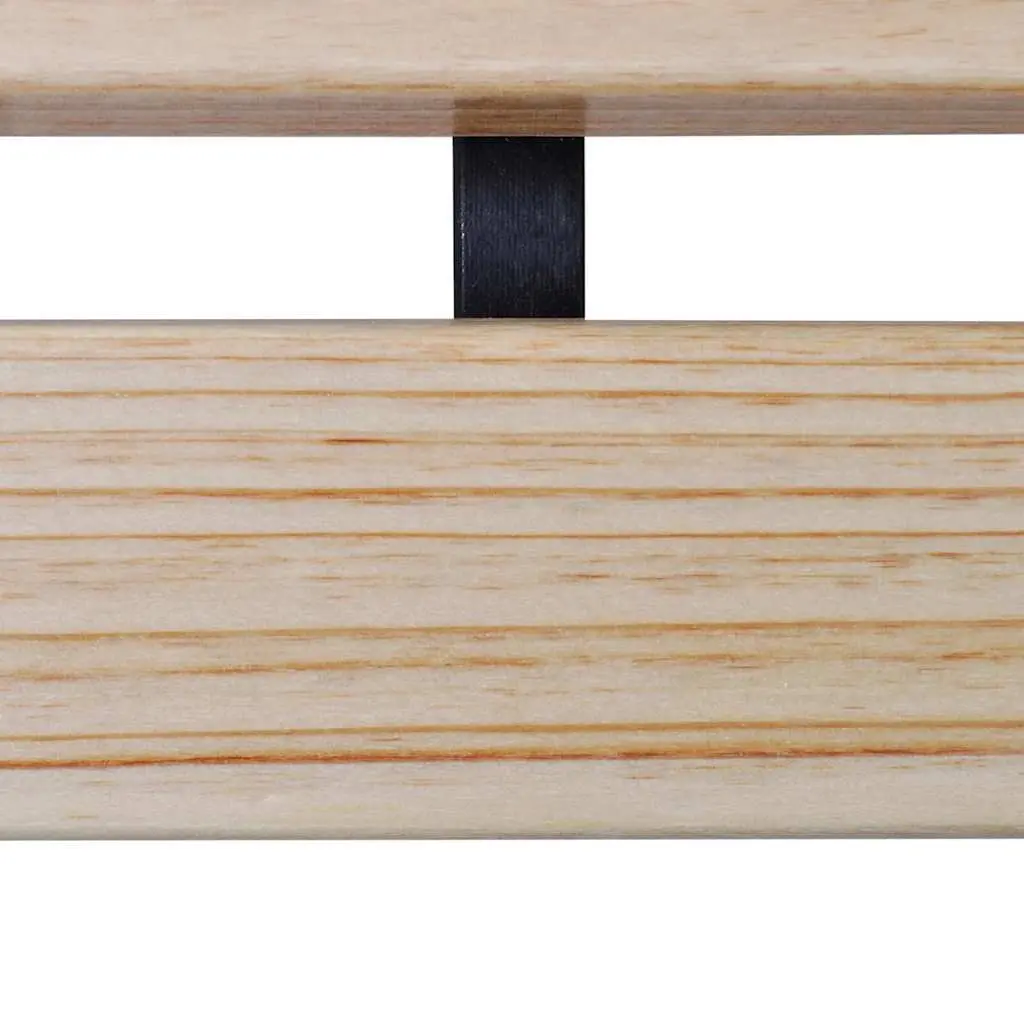 Children Garden Bench 84 cm Wood Outdoor Seating Backrest Patterned Frame