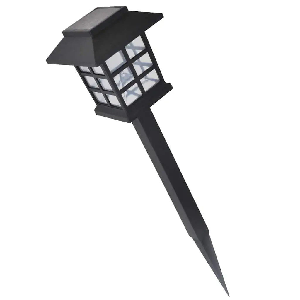 Outdoor Solar Lamp LED Light Set 12 Piece for Garden Patio Yard Size 8.6 x 8.6 x 38 cm