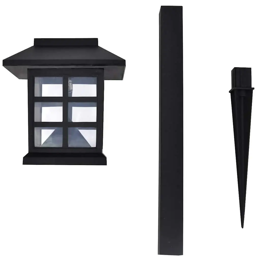 Outdoor Solar Lamp LED Light Set 12 Piece for Garden Patio Yard Size 8.6 x 8.6 x 38 cm