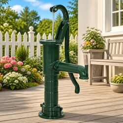 Garden Hand Water Pump Cast Iron Manual Well Pump Ground Water Drawing System