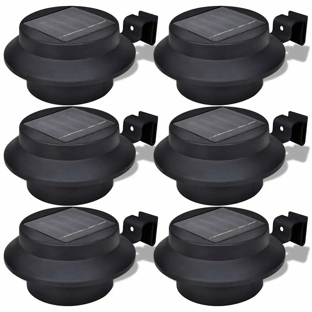 6 Pack Solar-Powered LED Lights for Outdoor Installations