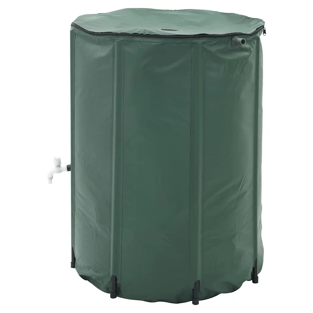 Collapsible Rain Water Tank 500L Green Garden Watering Storage Irrigation System
