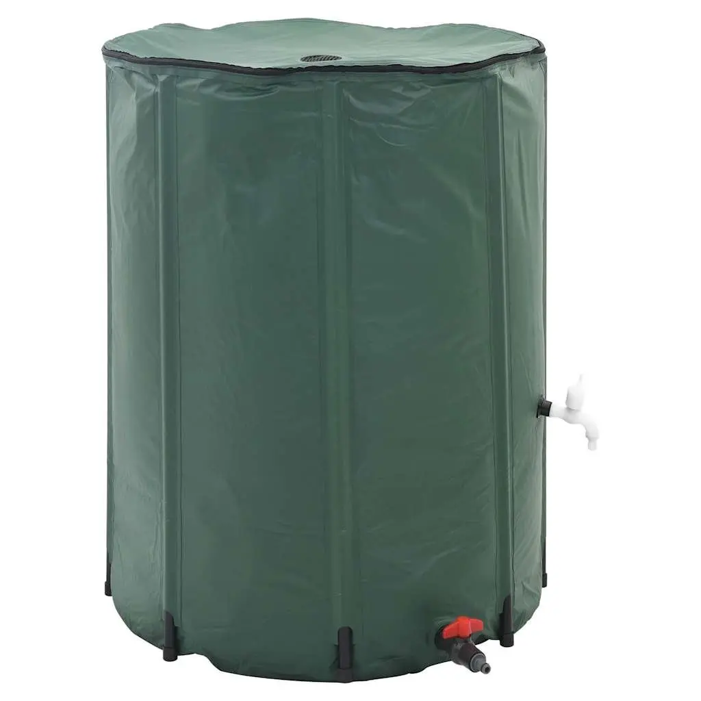 Collapsible Rain Water Tank 500L Green Garden Watering Storage Irrigation System